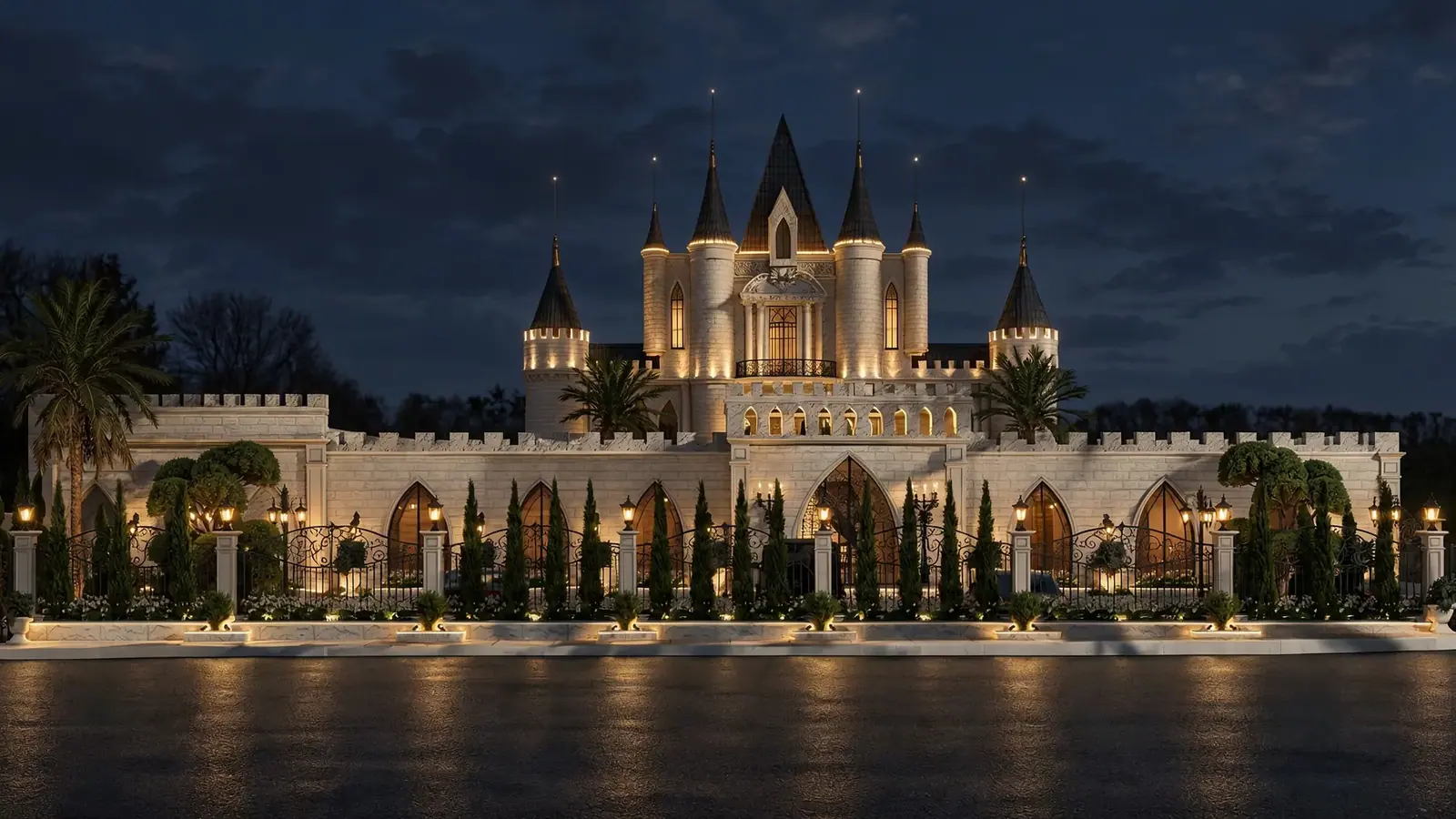 Design · the hall at night